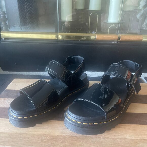 Dr. Martens Patent Leather Sandals - Picture 1 of 9